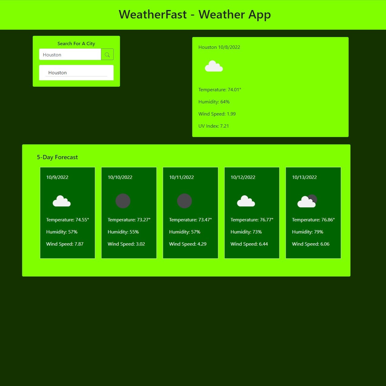 Basic Weather Forecast