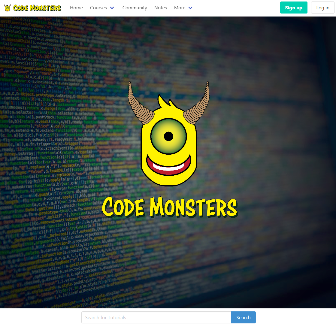 Monster logo for Code Monsters